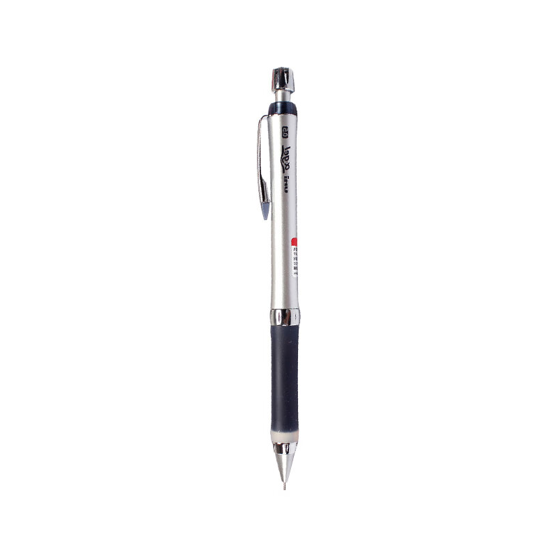 三菱（Uni）自动铅笔活动铅 0.5mm不断铅绘图学生铅笔带橡皮擦头 黑色（银杆黑胶）M5