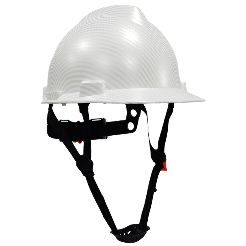 达林韦尔（DARLINGWELL)CR98XM碳纤维色工地盔安全帽 防砸 防撞 工程 建筑 领导级亚光白