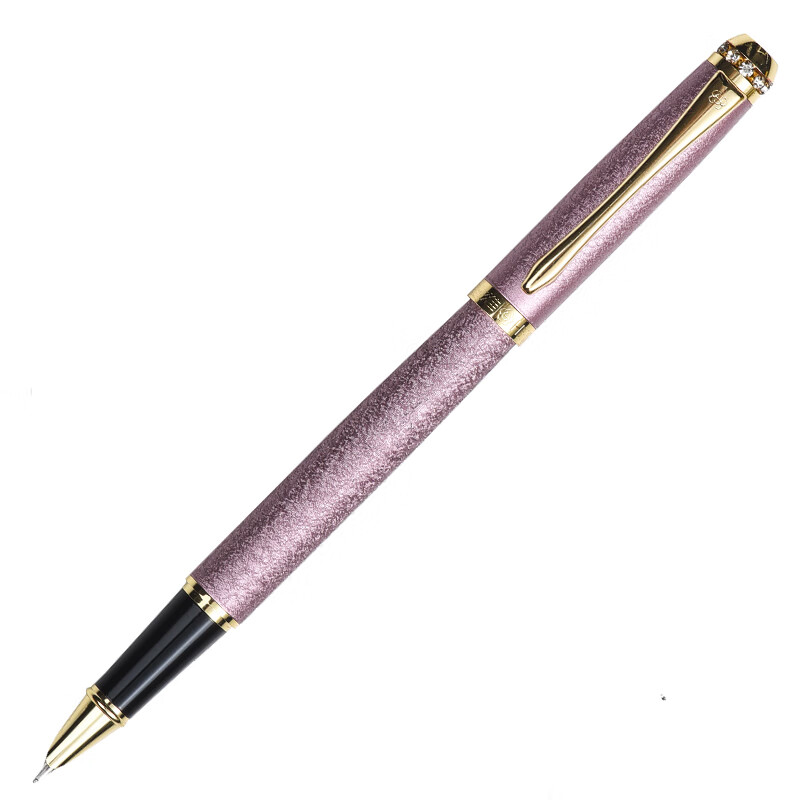 英雄（HERO）1520 粉色绒砂多彩细尖 铱金钢笔练字笔墨水笔办公签字笔