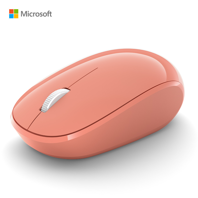 微软 (Microsoft) 精巧鼠标 珊瑚橙 | 无线鼠标 蓝牙5.0 小巧轻盈 多彩配