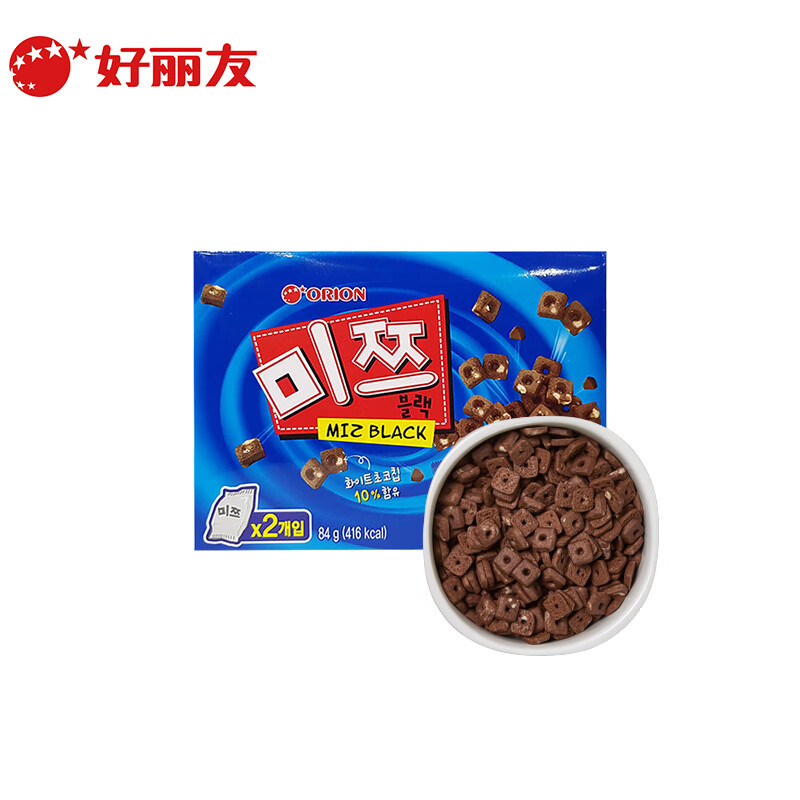 好丽友（Orion）韩国原装进口巧克力棋子饼干84g 酥脆香甜休闲零食
