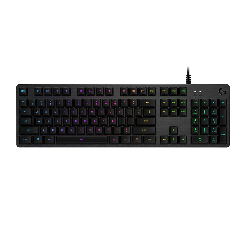 罗技G512 CARBON RGB 机械游戏键盘（GX Red Linear）全尺寸吃鸡专