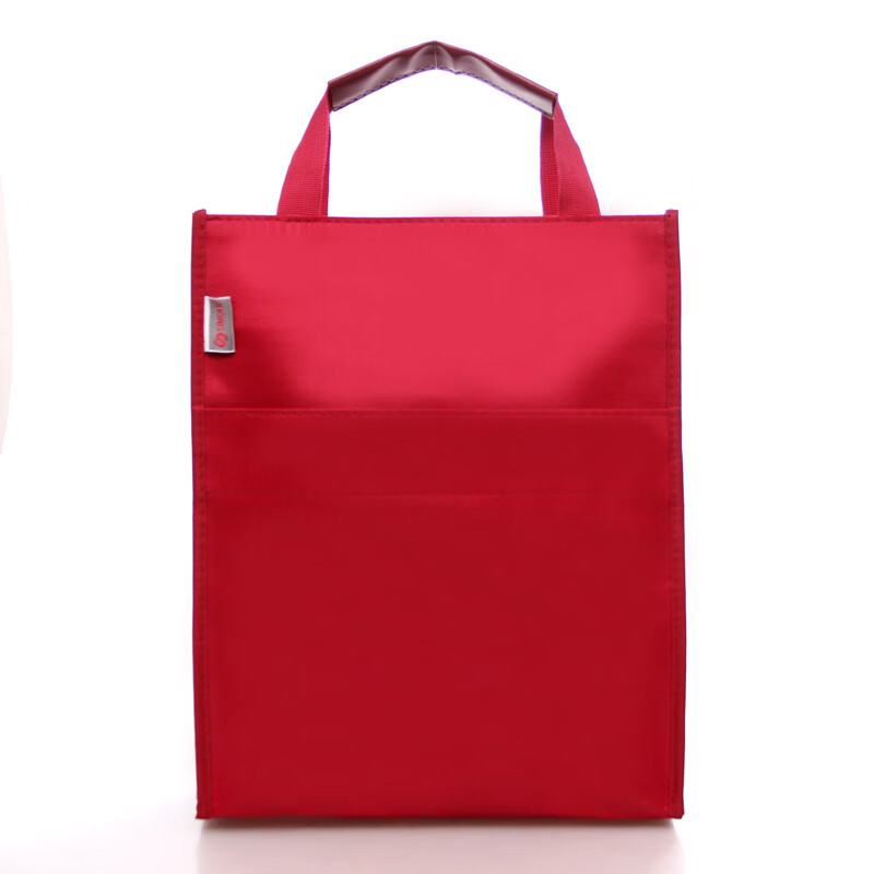 斯莫尔（SIMOER）SL-314红色 大容量商务文件袋手提资料袋立体文件包会议袋培训包（5个装）