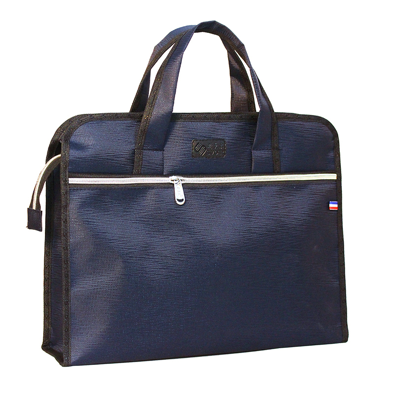 斯莫尔（SIMOER）SL-522 蓝色大容量商务公文包手提资料袋文件包会议袋培训包（3个装）