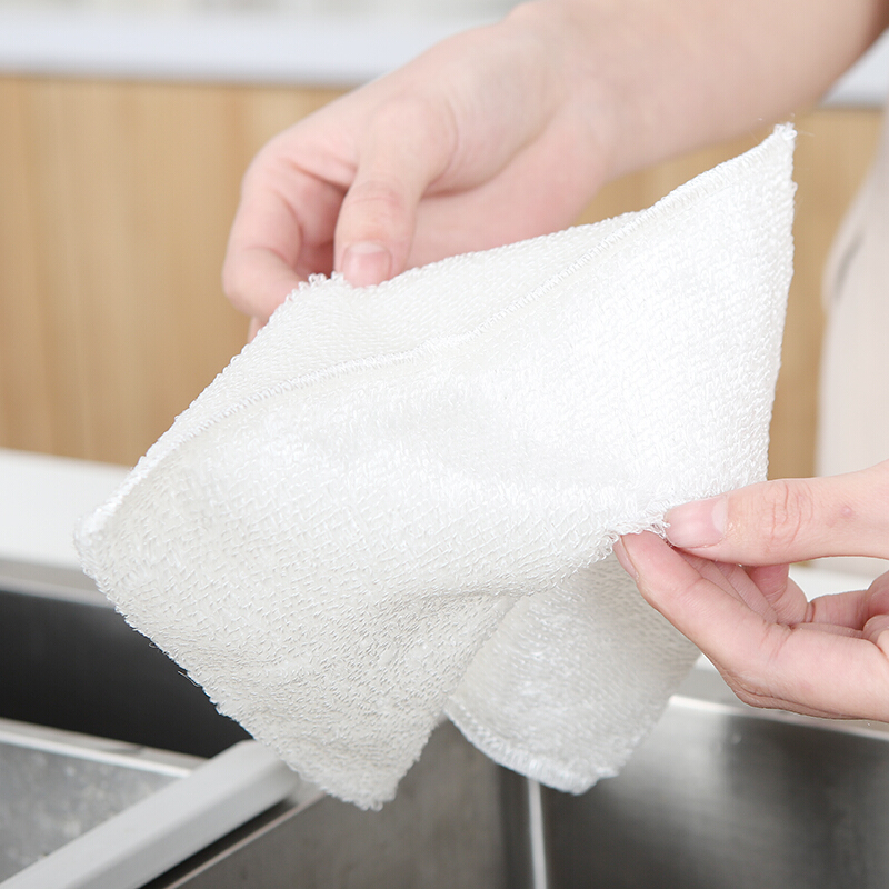 芳草地 竹纤维清洁巾 家务清洁抹布洗碗吸水抹布 1包共6片