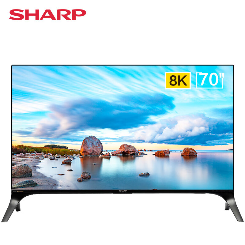 夏普（SHARP）70A9BW 70英寸 8K超清AI远场语音煌彩智能液晶电视