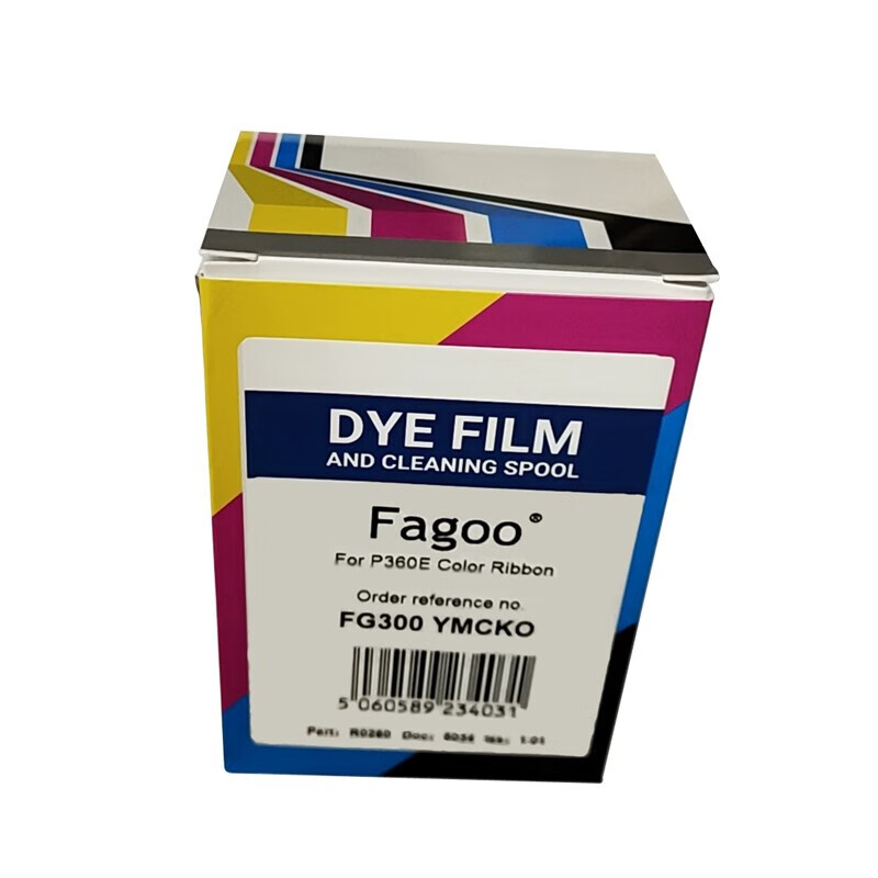 法高 Fagoo 原装耗材 适用于P360E证卡打印机 半格色带FG450