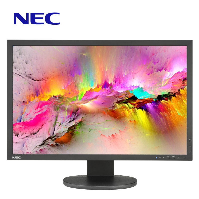NEC PA243w 24英寸 16:10宽屏 IPS 可升降旋转 广色域 影像后期设计印刷级 专业显示器