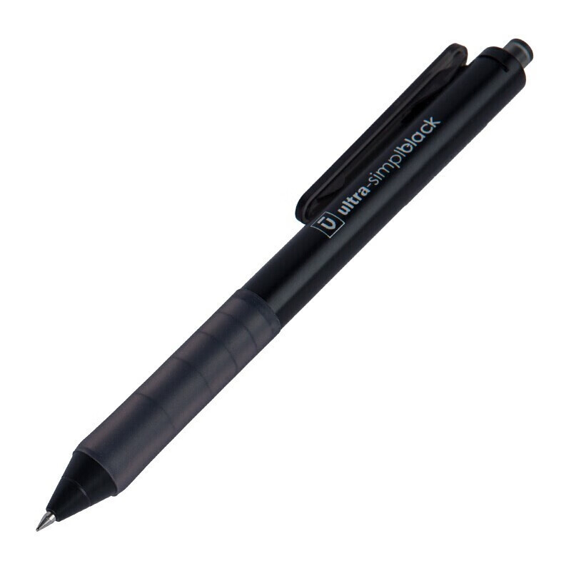 晨光（M&G）优品系列 简约软握碳素笔中性笔水性笔签字笔 学习办公 黑色 AGPH8801 按动子弹头 0.5 10支装