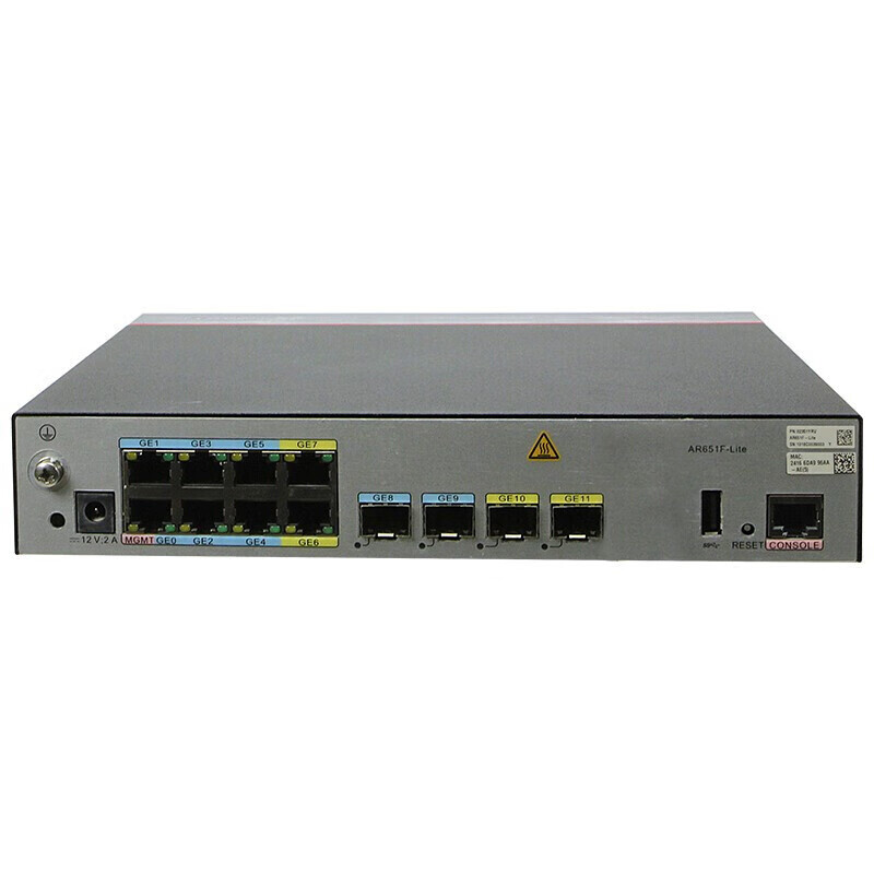 华为（HUAWEI）AR651F-Lite 企业级千兆核心路由器 多WAN口VPN宽带云管