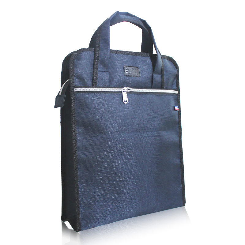 斯莫尔（SIMOER）SL-523蓝色 大容量商务文件袋手提资料袋立体文件包会议袋培训包（3个装）