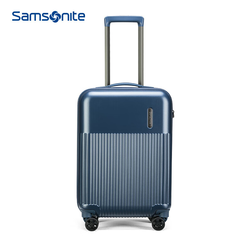 Samsonite/新秀丽拉杆箱行李箱男女旅行箱密码箱可托运箱DK7 灰蓝色 28英寸