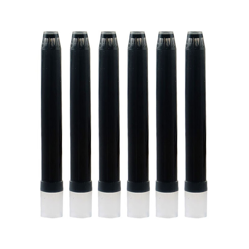百乐（PILOT）6支装 黑色 IC-50 钢笔墨囊 一次性墨胆