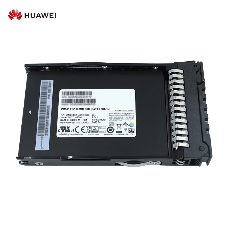 华为（HUAWEI）固态硬盘-960GB-SATA 6Gb/s-读取密集型-PM883系列