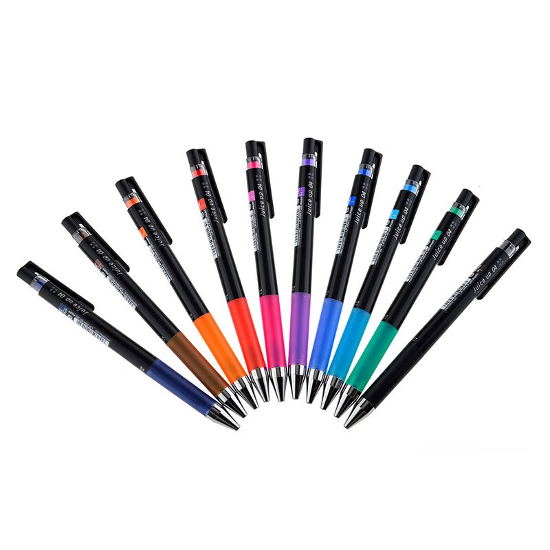 日本百乐（PILOT）Juice Up新款彩色中性笔手账笔 10色套装 0.4mm LJP200S410C原装进口
