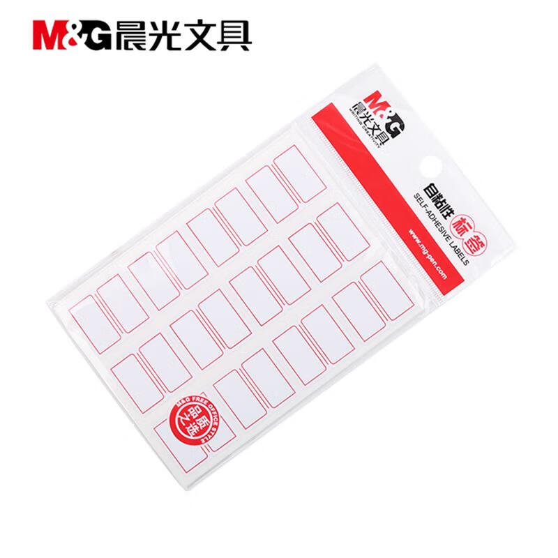 晨光（M&G）12枚X10自粘性标签(红)YT-16（20包装）