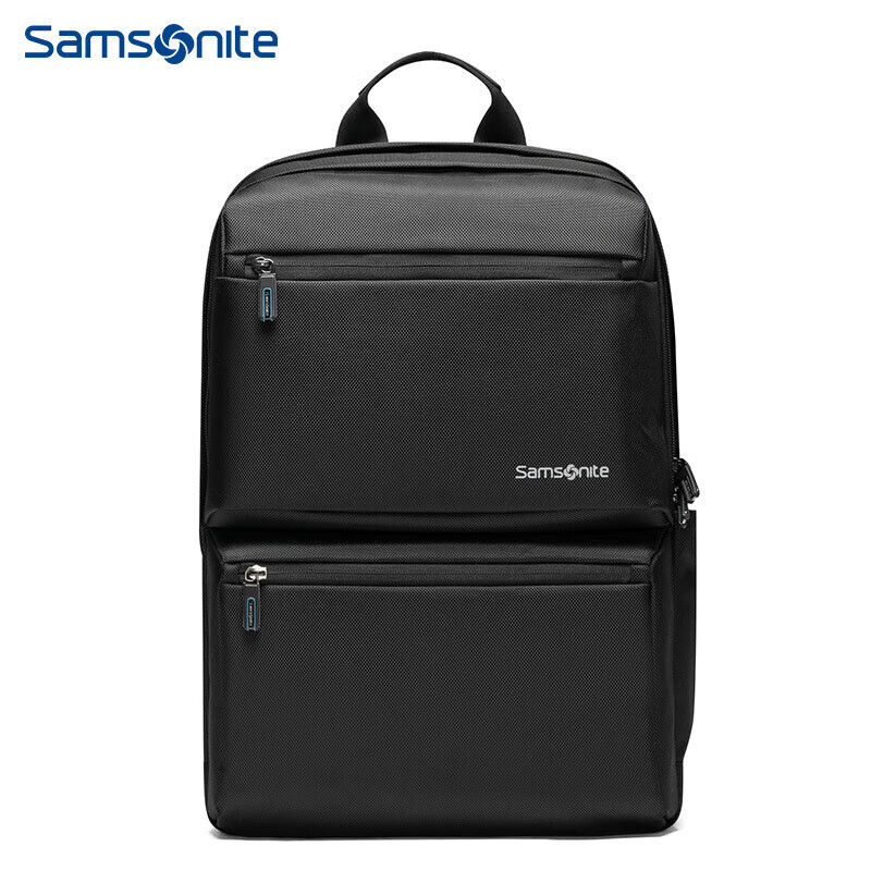 Samsonite/新秀丽双肩背包男女书包电脑包笔记本包简约时尚旅行包黑色 36B*09011