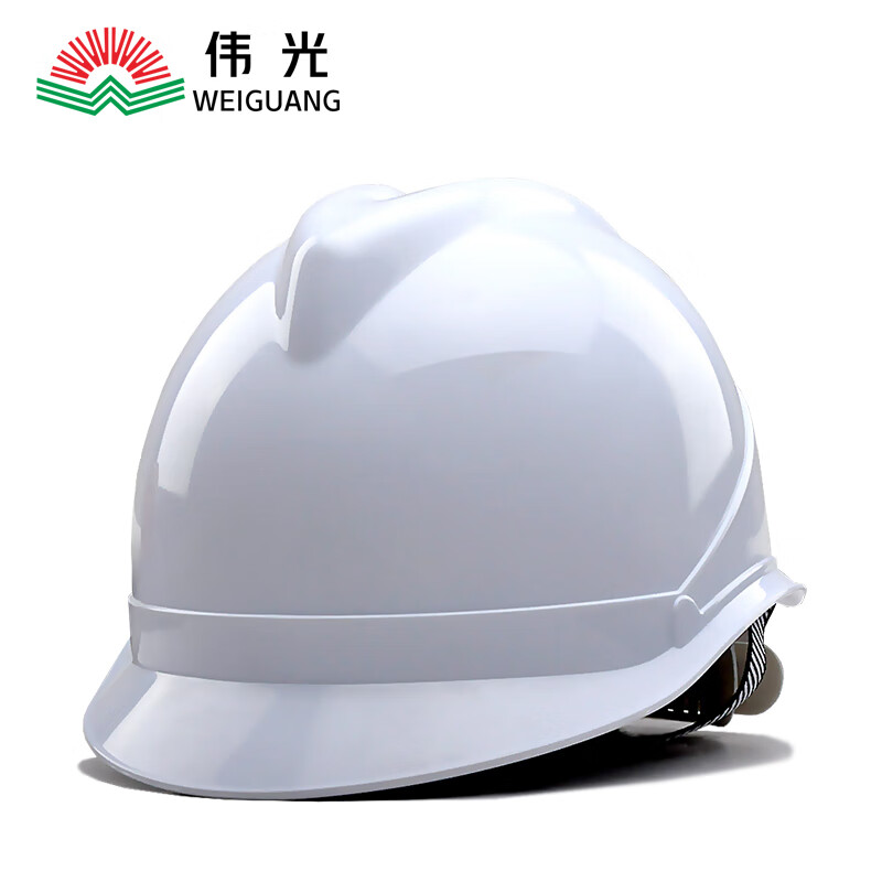 伟光 V型ABS安全帽工地 新国标 领导监理 施工建筑 电力电绝缘安全头盔 V型白色