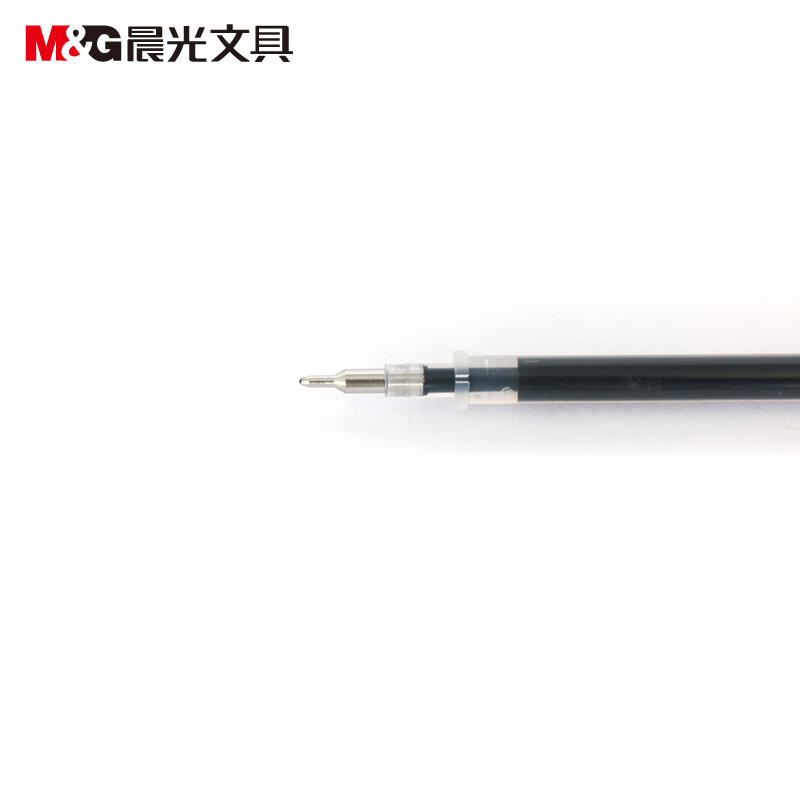 晨光(M&G)文具黑色0.5mm半针管中性笔芯 签字笔替芯 经济型水笔芯 24支装MG6159