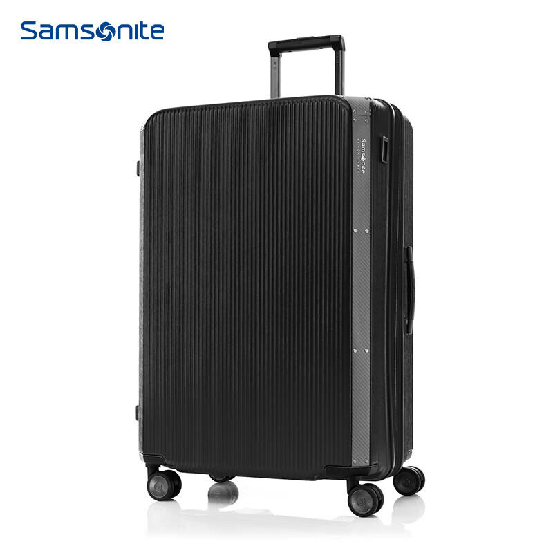 Samsonite/新秀丽拉杆箱行李箱男女旅行箱密码箱可扩展托运箱25英寸 黑色