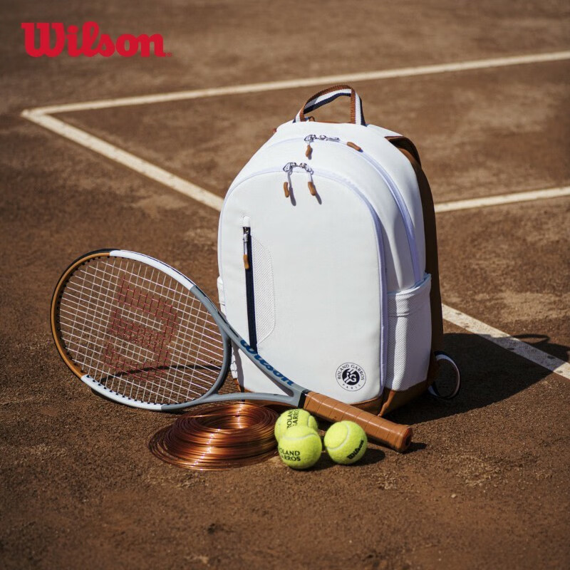 威爾勝（Wilson） 法網雙肩大容量多功能運動網球背包ROLAND GARROS TOU