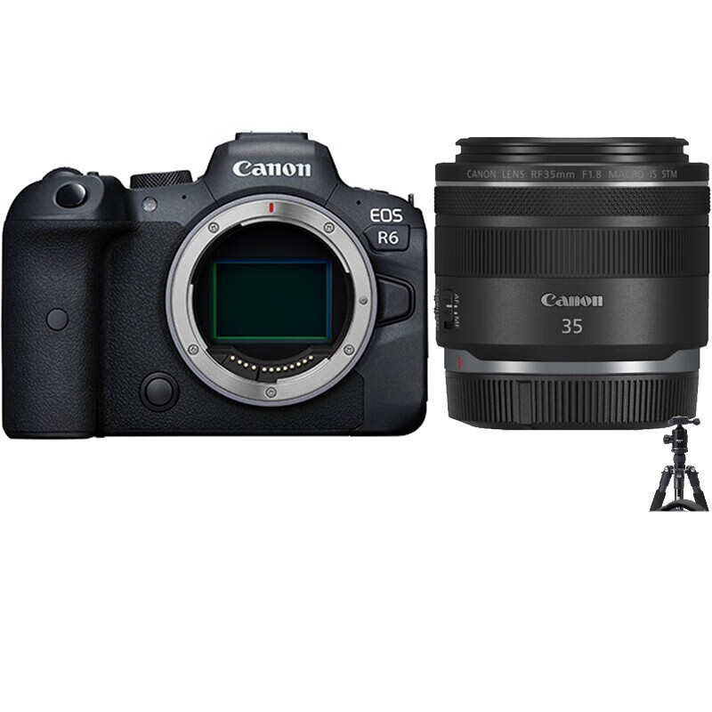 佳能（Canon）EOS R6 全画幅专微 Vlog微单相机 4K拍摄 RF 35mm F1.8 IS STM镜头套装 套餐一 基础摄影礼包