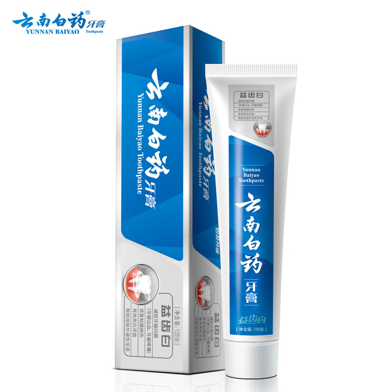 云南白药 牙膏 120g（益齿白 激爽薄荷型）