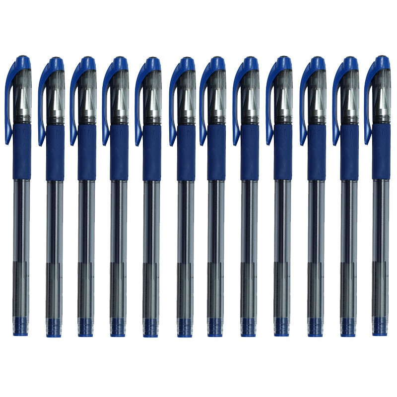 晨光(M&G)文具0.38mm蓝色中性笔 全针管签字笔 水笔 12支/盒AGP63201