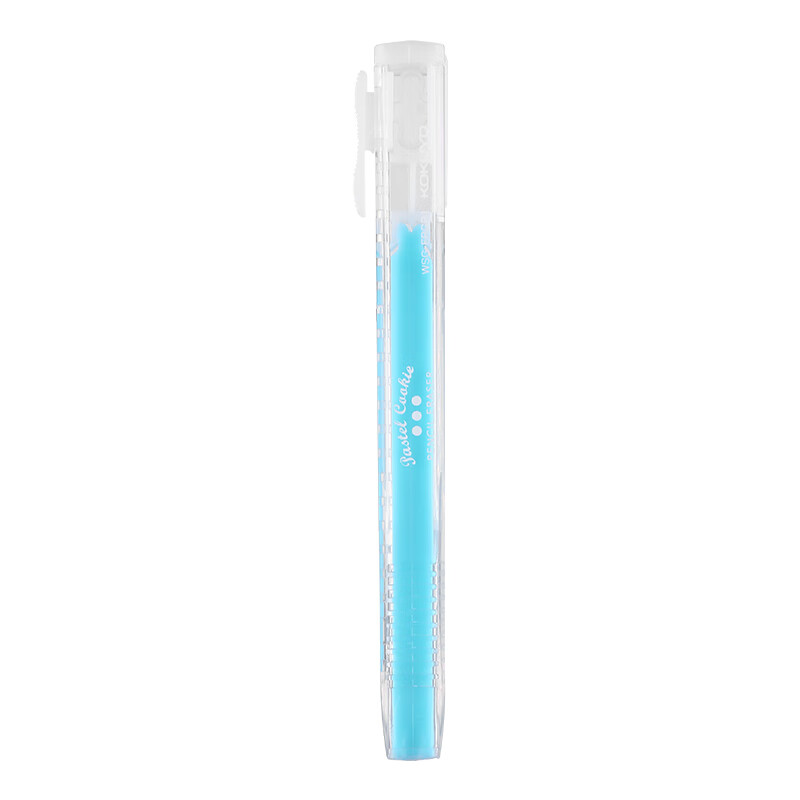 日本国誉(KOKUYO)淡彩曲奇学生铅笔橡皮擦 笔款细细擦 蓝色13*16*120mm12个装WSG-ERCP1B
