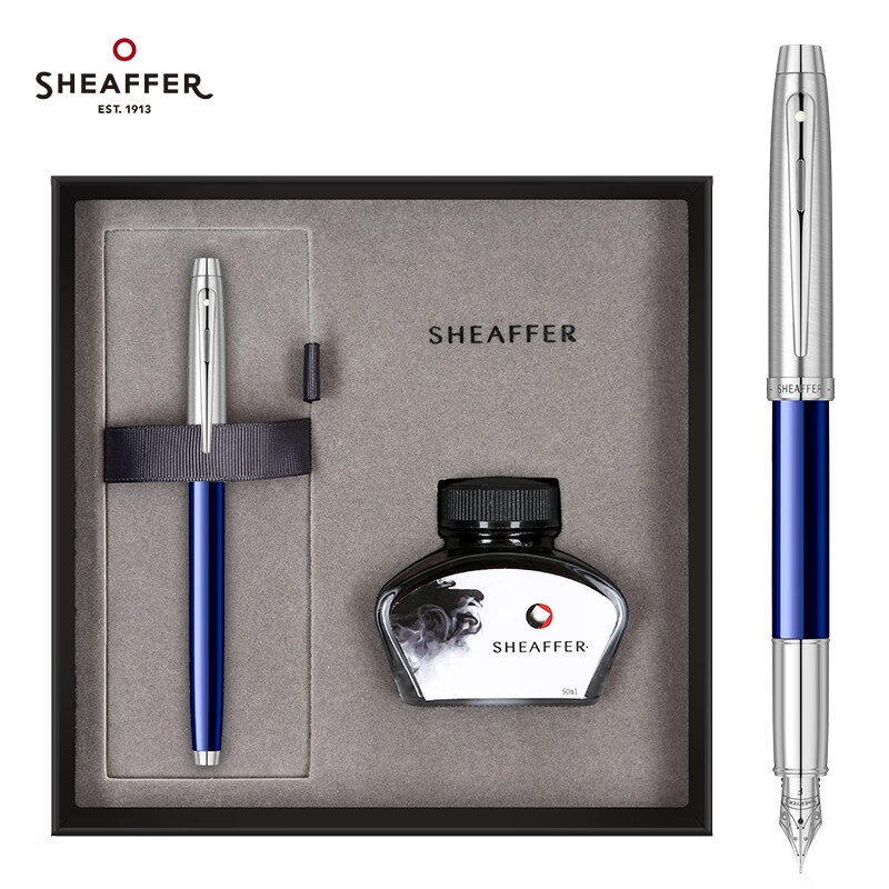 犀飞利（Sheaffer）钢笔 100系列 商务办公文具书写 练字笔签字笔钢笔墨水礼盒套装