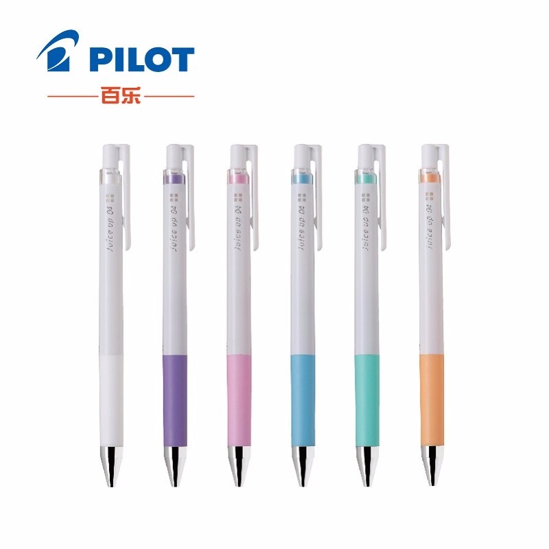 日本百乐（PILOT）Juice Up新款彩色中性笔手账笔 粉绿色 0.4mm 10支装 LJP-20S4-PG原装进口