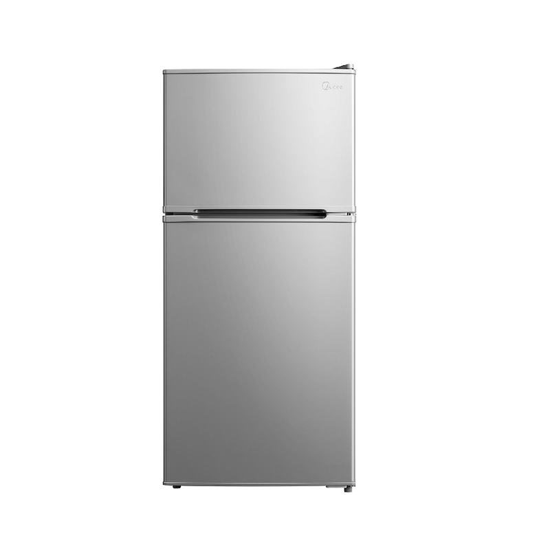 美的(Midea)冰箱 双门小冰箱112升客厅小型迷你家用电冰箱浅灰色 BCD-112CM