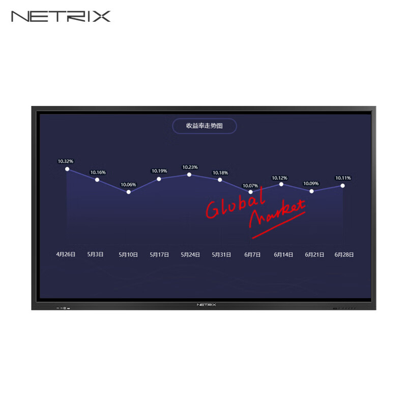 Netrix NS861R 智能交互平板 86英寸4K会议白板 交互电子白板多媒体黑板 教学触摸一体机 含I5 OPS双系统