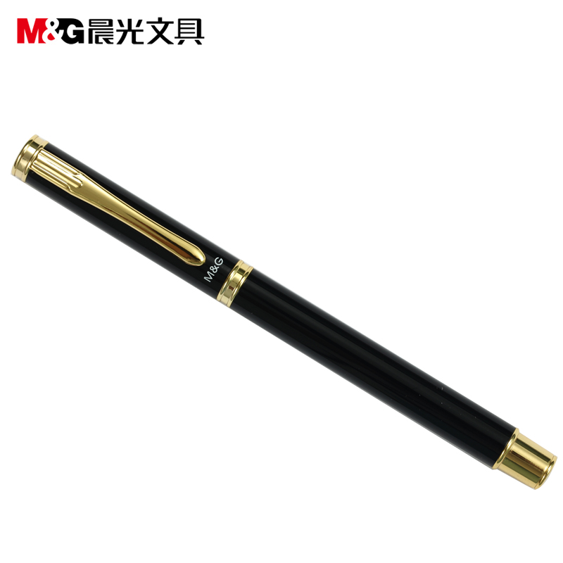 晨光（M&G）AFP43102 钢笔 商务办公签名珠光亮金/金属铱金钢笔 颜色随机 2支装