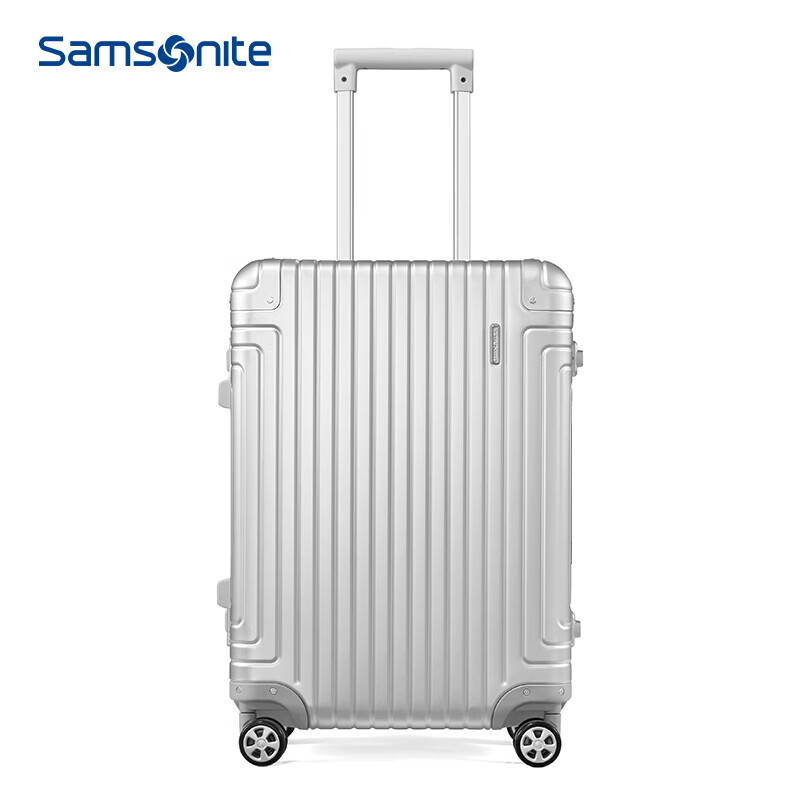 Samsonite/新秀丽镁铝合金铝框拉杆箱万向轮行李箱男女旅行箱登机箱 DB3 银色 2