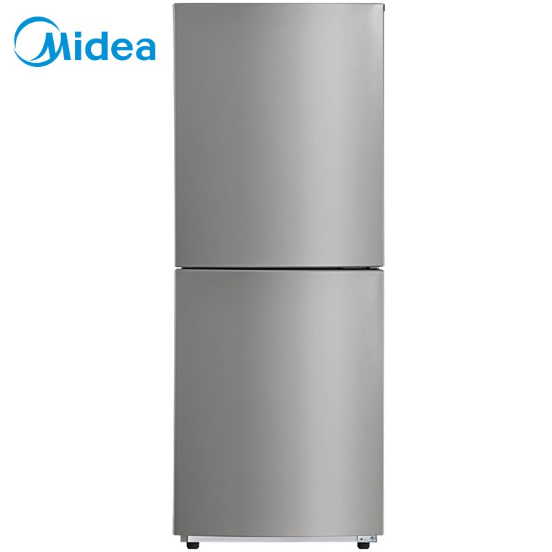 美的(Midea)176升 小型家用两门小冰箱 自动低温补偿 节能静音 持久锁冷 星际银 