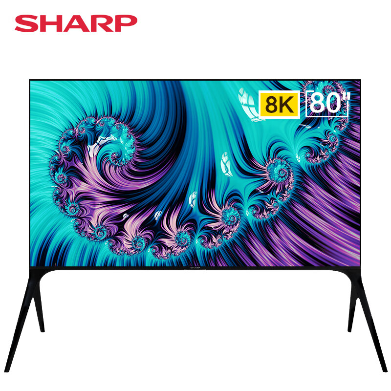 夏普（SHARP）80A9BW 80英寸8K超清AI智能远场语音人工智能网络液晶平板电视机