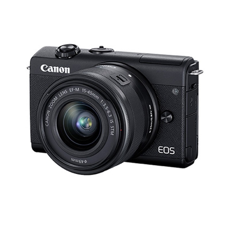 佳能（Canon）EOS M200 微单相机 单电套机/vlog相机 M20015-45mm套机 黑色 套餐一