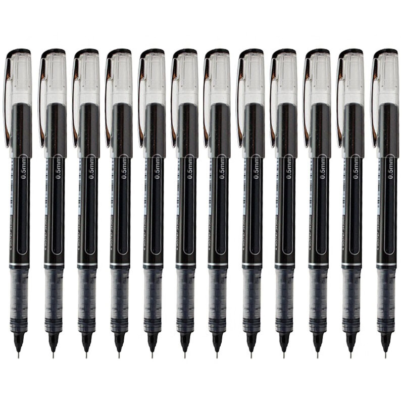 晨光（M&G）中性笔全针管直液式0.5mm 签字笔水笔 学生文具 办公用品 ARP50901 黑色 144支装