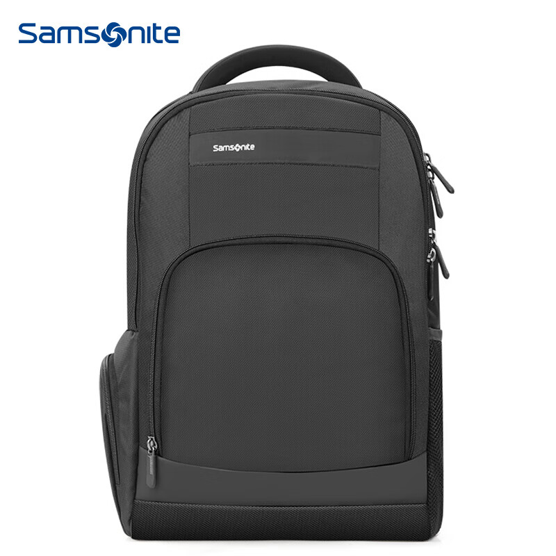 新秀丽双肩背包男女电脑包14英寸笔记本包Samsonite旅行包36B黑色