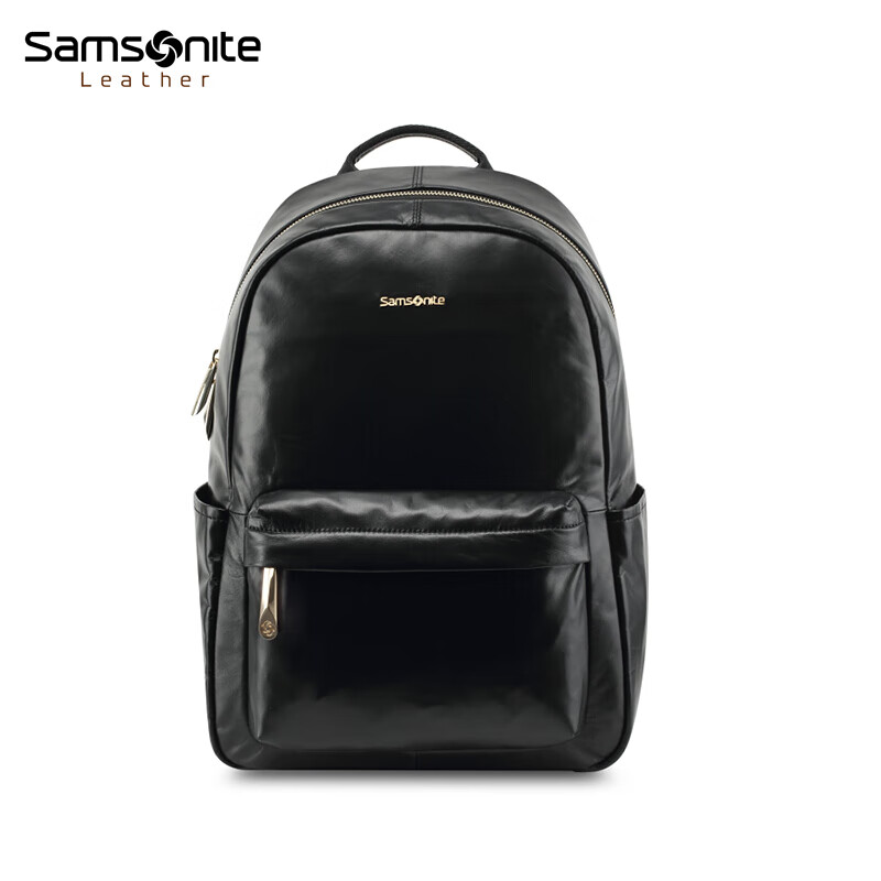 Samsonite/新秀丽双肩包女背包休闲商务14英寸电脑包男包旅行包黑色小号 TW8