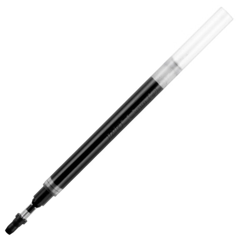宝克（BAOKE）PS1870 0.5mm半针管大容量中性笔笔芯水笔签字笔替芯 黑色 12