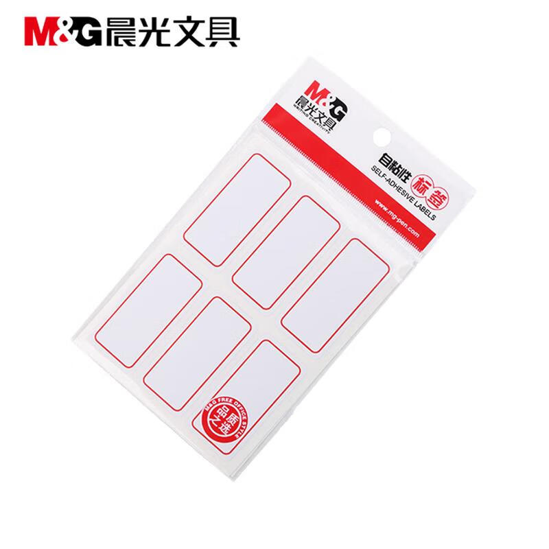 晨光（M&G）6枚X10自粘性标签(红)YT-05（10包装）