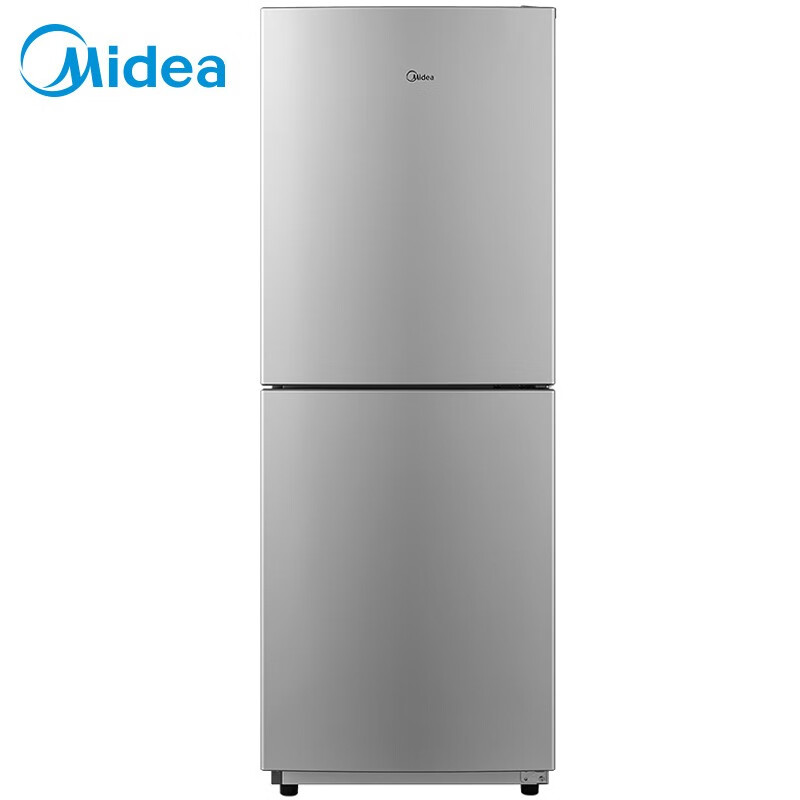美的(Midea) 173升 小型家用两门小冰箱 自动低温补偿 节能静音 持久锁冷 浅灰 