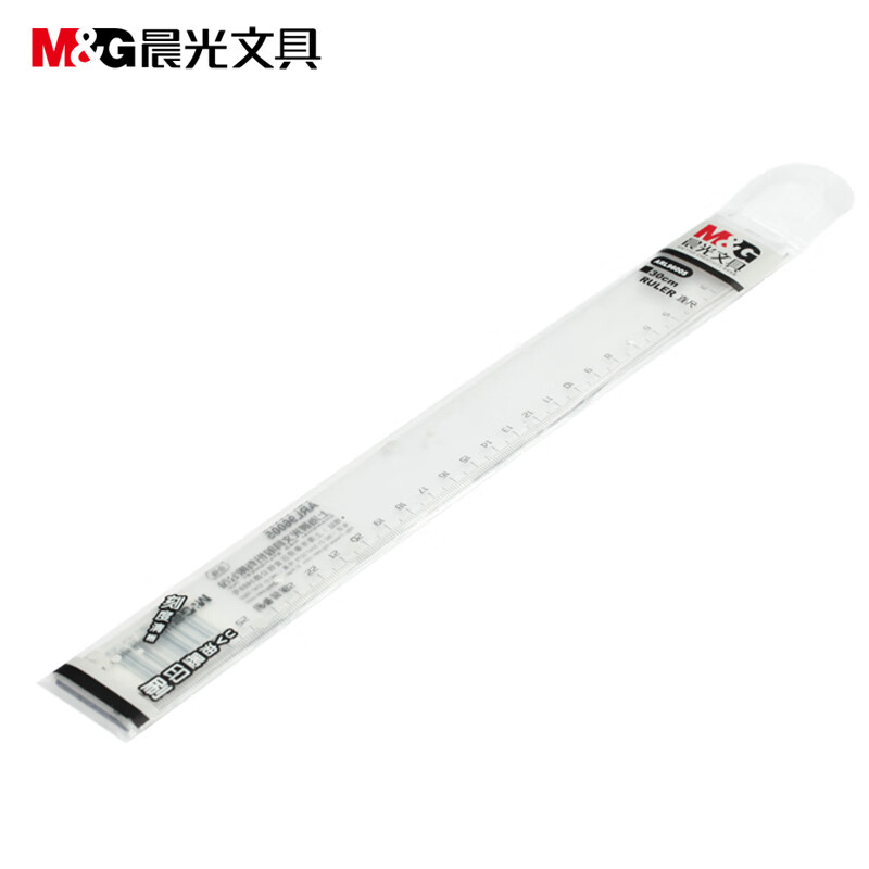 晨光(M&G)ARL96005办公直尺透明塑料学生绘图直尺 办公制图刻度尺子 30cm 10把装