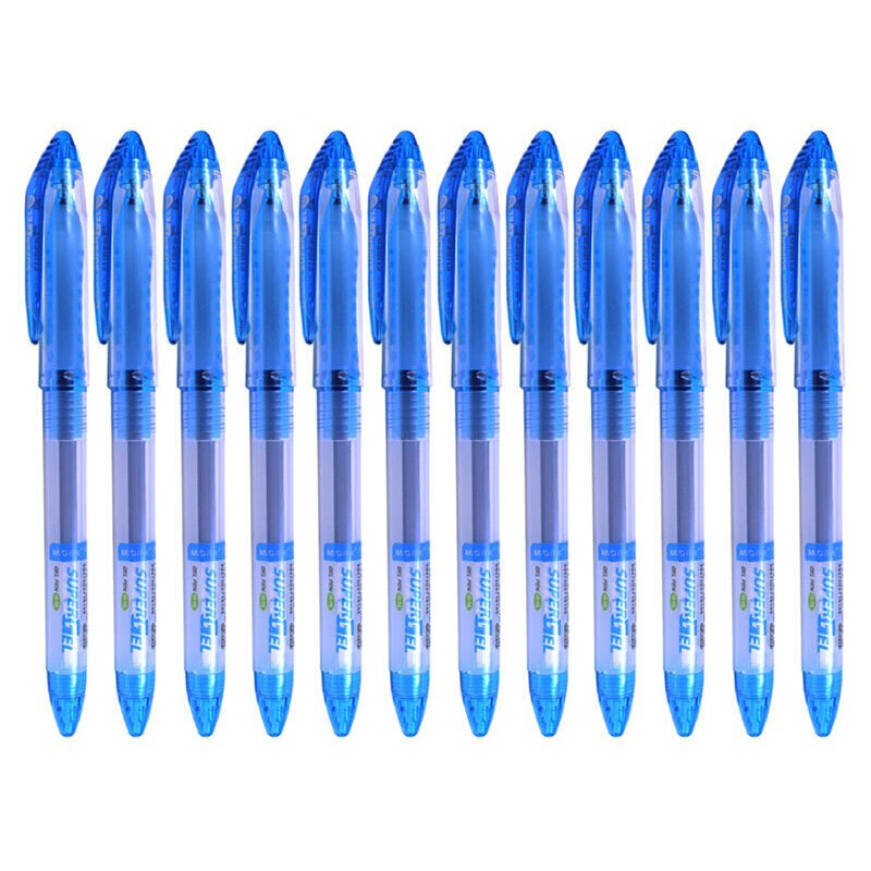 晨光（M&G）中性笔全针管0.38mm GELPEN系列 签字笔水笔 学习文具 办公用品 GP1212 蓝色 144支装
