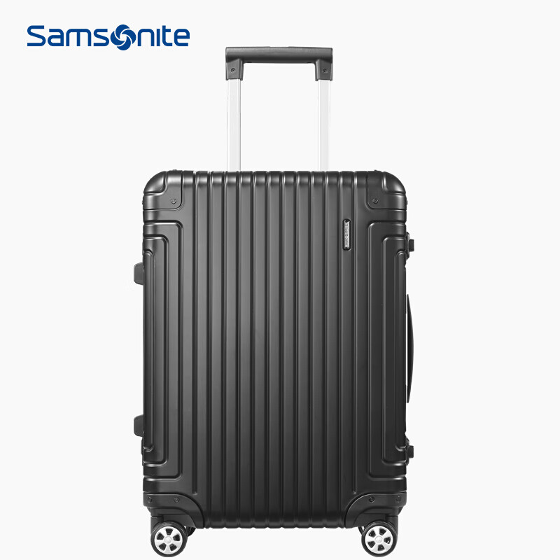 Samsonite/新秀丽镁铝合金铝框拉杆箱万向轮行李箱男女旅行箱登机箱 DB3 黑色 2