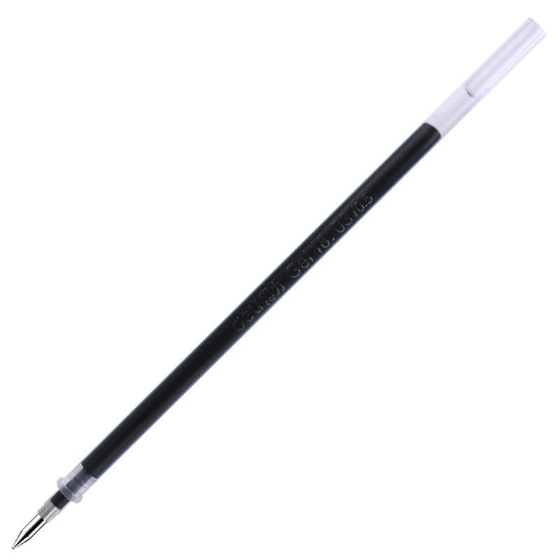 得力 deli 0.5mm中性笔芯签字笔水笔替芯子弹头笔芯 办公用品S760 【黑色40支】