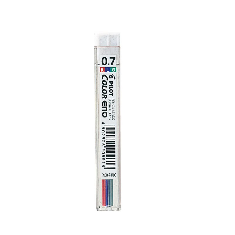 百乐PLCR-7-RLG 0.7mm彩色活动铅笔芯12支装