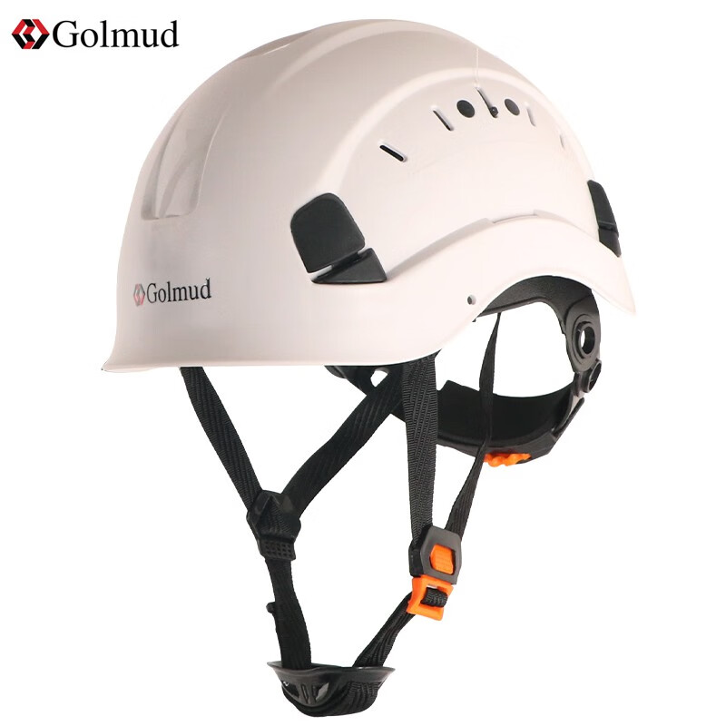 哥尔姆 安全帽 国标加厚ABS 工地工程建筑施工防撞领导电工绝缘头盔 工作帽 GM706白
